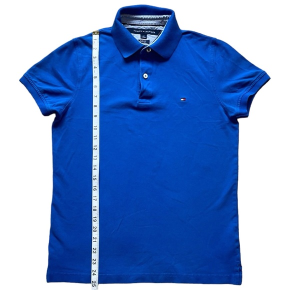 Blue Tommy Hilfiger Polo Shirt (S) - Picture 4 of 6
